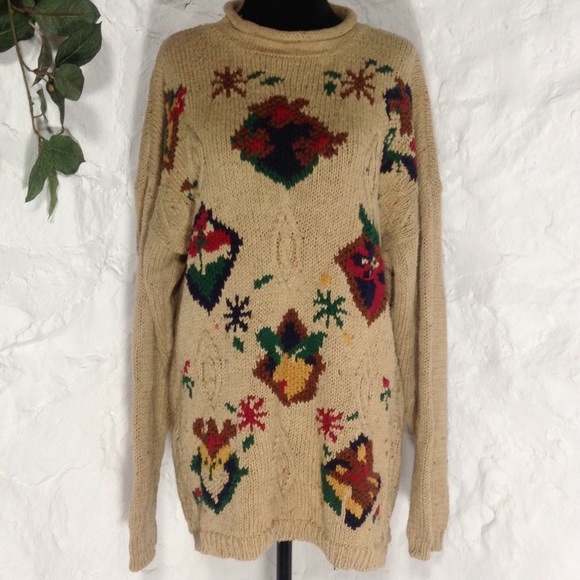 Gina Peters Sweaters - Gina Peters ugly Christmas oversized sweater